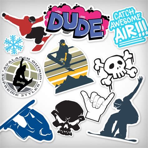 14 0. . Stickers for snowboards